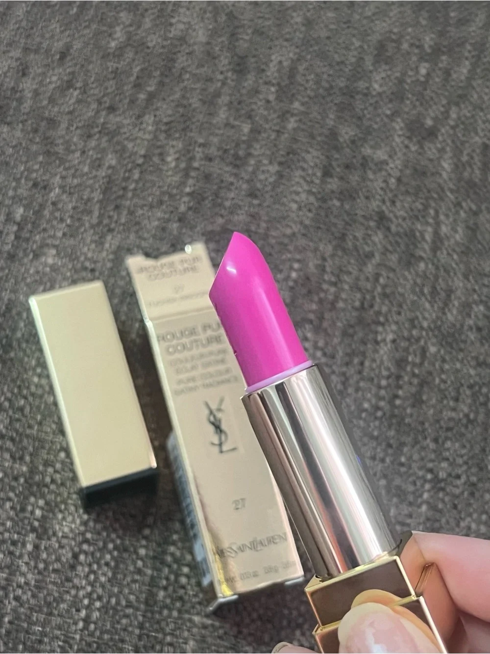 YSL Yves Saint Laurent Rouge Pur Couture Lipstick  27 FUCHSIA INNOCENT Aug sale